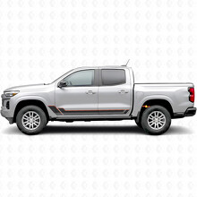 Bandes vinyle angulaires de contour de porte et de panneau rocker pour Chevrolet Colorado 3e génération 2023-2026_2