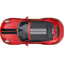 Autocollant de décalque à rayures de capot double pour Porsche 911 Turbo S 2026
 3