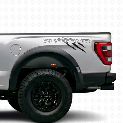 Autocollant en vinyle personnalisé Claws Track pour coffre de camion muscle car