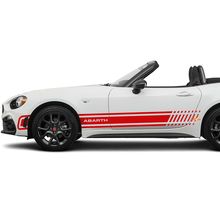 Autocollant graphique de bande latérale de course pour Fiat 124 Spider Abarth
 2