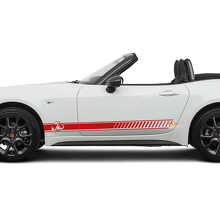 Kit d'autocollants en vinyle à bandes latérales de course pour Fiat 124 Spider Abarth_2