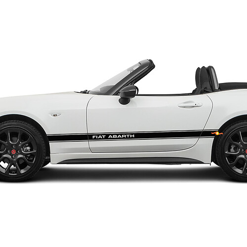 Autocollant de bande de course Abarth pour Fiat 124 Spider Abarth
