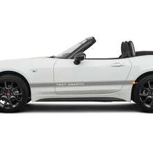 Autocollant bande de course texte personnalisé latéral pour porte Fiat 124 Spider Abarth 2