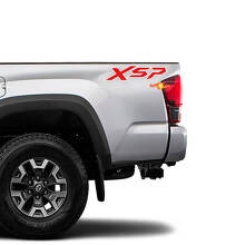 Paire d'autocollants vinyle latéraux XSP pour camion Toyota Tacoma
 2