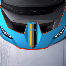 Bandes de course capot Tri color Autocollant Vinyle Graphiques pour Lamborghini STO 2
 3