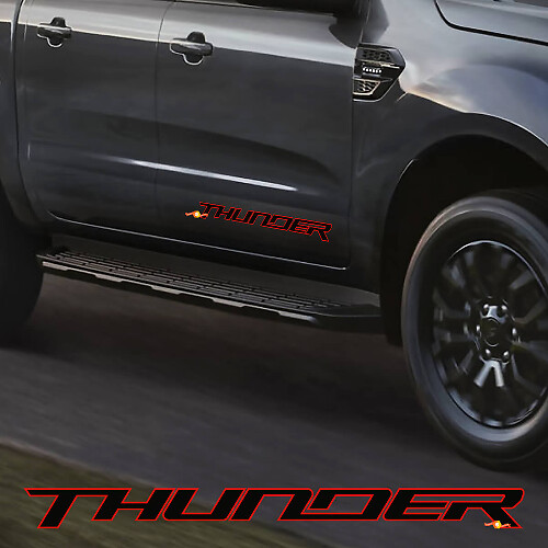 Autocollants de portes latérales pour Ford Ranger THUNDER
