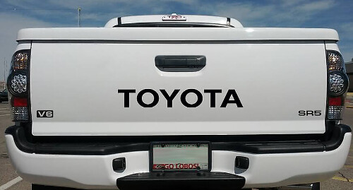 Lettrage Toyota V6 SR5 Autocollant Vinyle pour Hayon Toyota Tundra