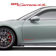 2x Autocollants de portes latérales Signature Porsche 911 Carrera 4G
 3