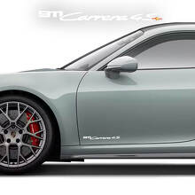 Autocollants en vinyle pour porte latérale 911 Carrera 4S, paire pour Porsche 911_5