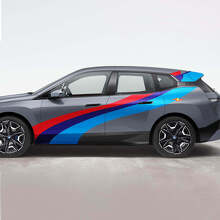 Kit d'autocollants vinyle bandes latérales M Performance pour BMW iX_2