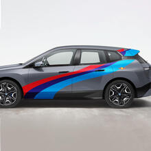 Kit d'autocollants en vinyle de course Side iX M pour BMW iX
 2