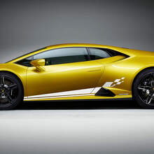 Autocollant vinyle à damier latéral pour Lamborghini Huracan Evo
 2