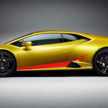 Autocollant vinyle à damier latéral pour Lamborghini Huracan Evo
 3