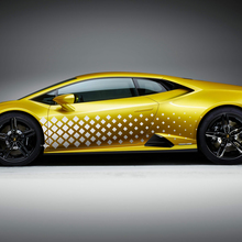 Autocollant en vinyle de course en forme de losange latéral pour Lamborghini Huracan Evo
 2