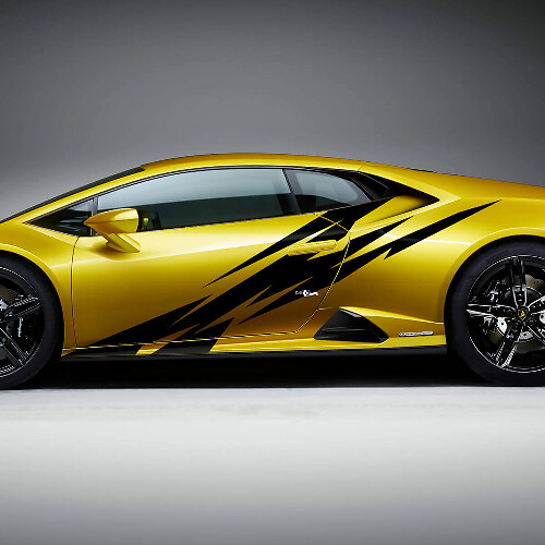 Autocollant en vinyle avec graphiques latéraux pour Lamborghini Huracan Evo
