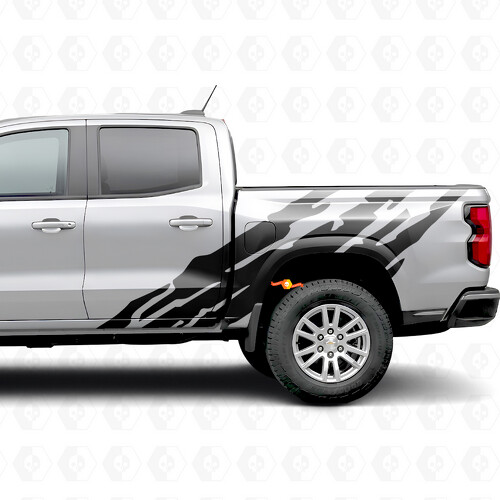 Bandes en vinyle dentelées pour porte et cabine de Chevrolet Colorado 3e génération 2023-2026
