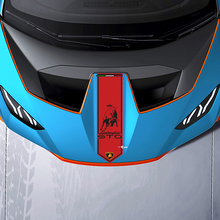 Rayure centrale de capot Autocollant en vinyle pour course pour Lamborghini STO
 3