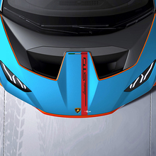 Autocollant graphique en vinyle pour bande de capot de course pour Lamborghini STO
 3