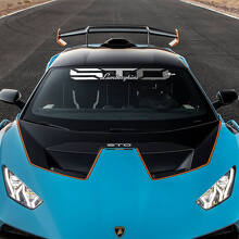 Autocollant vinyle pour pare-brise Racing STO pour Lamborghini STO
 2