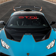 Rayure centrale de capot Logo STO Autocollant en vinyle Racing Graphics pour Lamborghini STO
 3