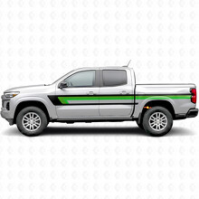 Bandes vinyles rétro supérieures de ligne de ceinture de porte et de cabine pour Chevrolet Colorado 3e génération 2023-2026_3
