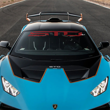 Autocollant vinyle pour pare-brise avec logo STO Lambo pour Lamborghini STO 2
 3