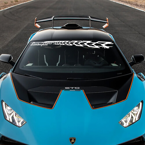 Autocollant vinyle Logo STO pour pare-brise Lambo pour Lamborghini STO 2

