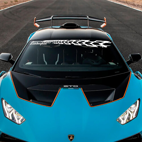 Autocollant vinyle Logo STO pour pare-brise Lambo pour Lamborghini STO 2
