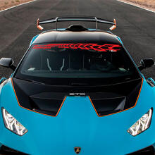 Autocollant vinyle Logo STO pour pare-brise Lambo pour Lamborghini STO 2
 3