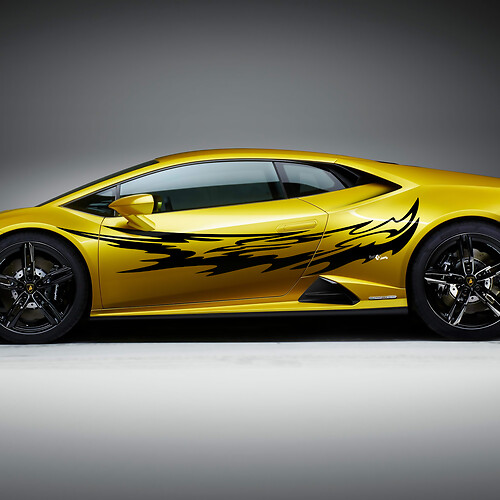 Autocollant vinyle de décalcomanie de course pour Lamborghini Huracan Evo
