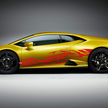 Graphiques latéraux Autocollant vinyle Tribal Racing pour Lamborghini Huracan Evo
 3