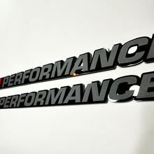 Texte personnalisé PERFORMANCE Emblème de capot badge 3D pour camion Dodge Ram 1500 5.7L V8 Hemi 5