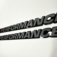 Texte personnalisé PERFORMANCE Emblème de capot badge 3D pour camion Dodge Ram 1500 5.7L V8 Hemi 5