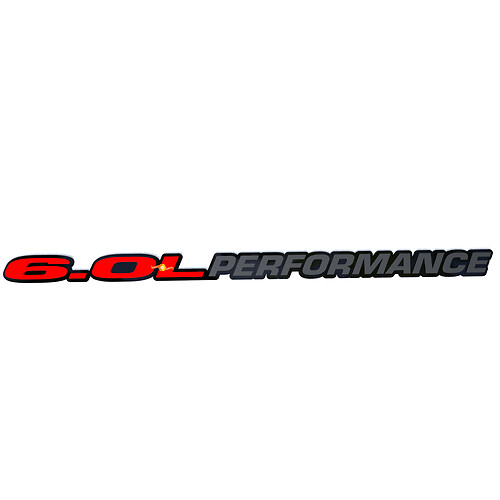 6.0 Insigne de capot de performance Emblème 3D pour Dodge Ram Powerstroke Truck 6.0L
 1