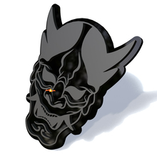 Insignes de garde-boue de masque Hannya Noh japonais Emblème de hayon Badge 3D
 4