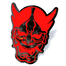Insignes de garde-boue de masque Hannya Noh japonais Emblème de hayon Badge 3D
 5