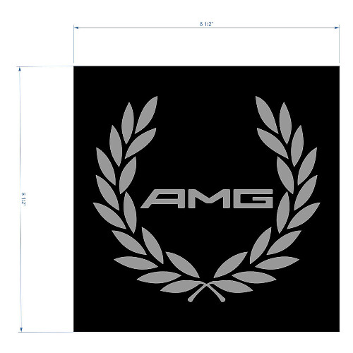 Autocollant Vinyle Universel Couronne de Course AMG pour Mercedes-Benz Classe S