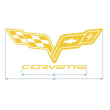 Autocollant Vinyle Logo Corvette pour Capot_2