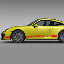 Autocollant de bande de course pour panneau latéral pour Porsche Carrera 4S 2
 2