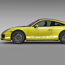 Autocollant bandes de course pour bas de caisse latéral Porsche Carrera 4S 3
