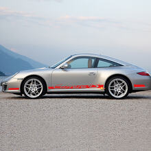 Autocollant de bande de course pour panneau latéral pour Porsche Carrera 4S style 3
 3