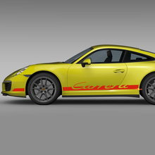 Autocollant de bande de course pour panneau latéral pour Porsche Carrera S
 2