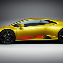 Bandes de bas de caisse latérales Autocollant vinyle de décalcomanie de course pour Lamborghini Huracan Evo
 3
