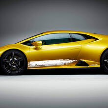 Kit d'autocollants vinyle à bandes latérales usées pour Lamborghini Huracan Evo_2