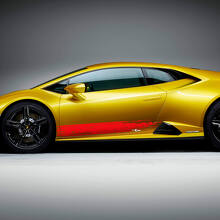 Kit d'autocollants vinyle à bandes latérales usées pour Lamborghini Huracan Evo_3