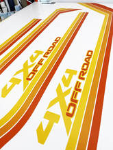Kits graphiques - Autocollant vinyle à rayures rétro vintage 4x4 hors route pour GMC Suburban 1991
 2
