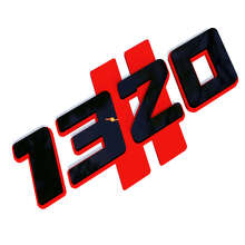1320 Hash Black and Red 3D — Emblème (aile)_2