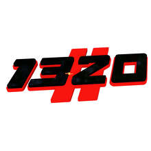 1320 Hash Black and Red 3D — Emblème (aile)_4