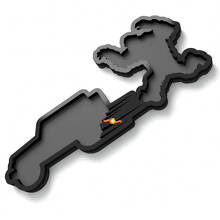 Emblème d'aile Jeep Yeti Sasquatch 3D
 2