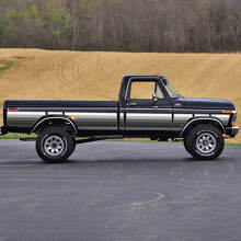 Autocollant vinyle vintage à dégradé rétro pour les côtés Ford F-150 Ranger Lariat 2